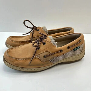 Eastland Women's Size 9.5 M Solstice‎ Brown Leather Comfort Cushioned Boat Shoes